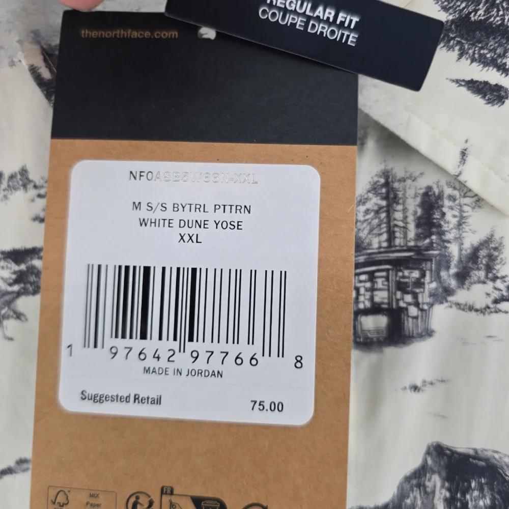 The North Face NWT Yosemite National Park Baytrail 100% Cotton Shirt Size XXL